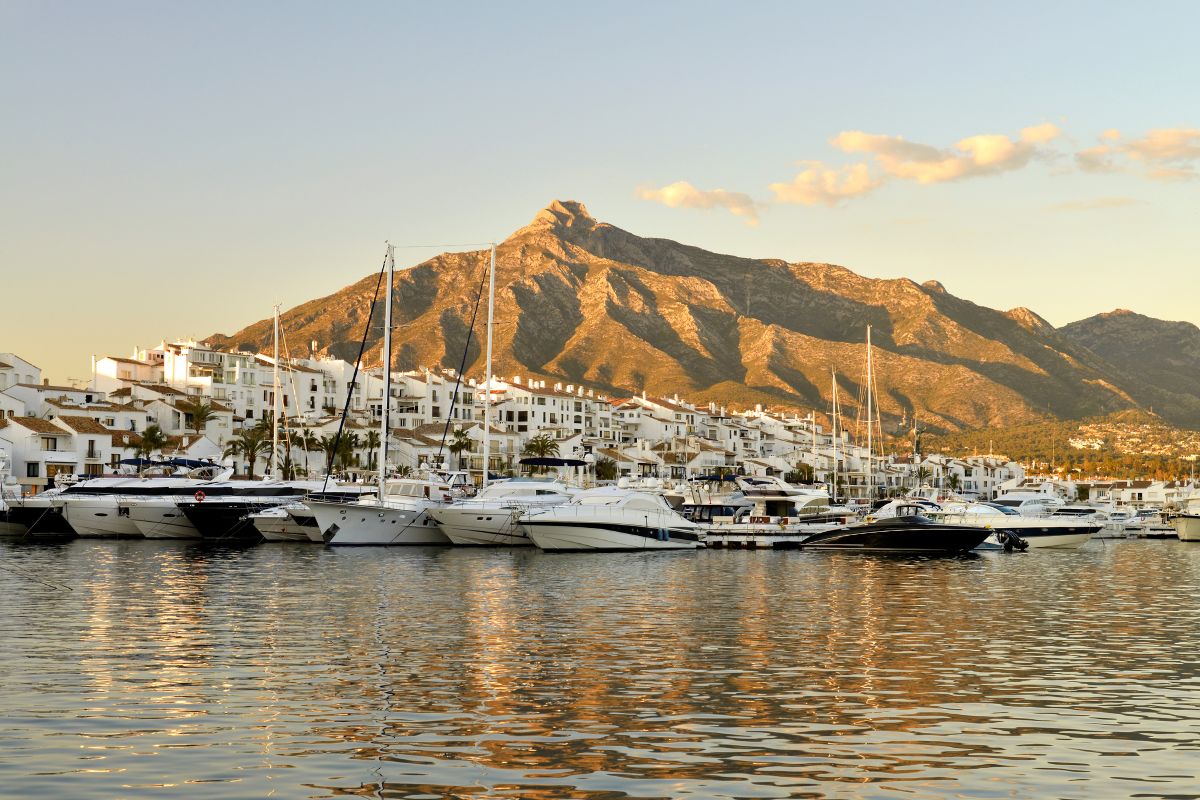 Image over Puerto Banus in Marbella